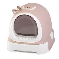 Туалет-бокс, выдвижной поддон, Фэнтези 52*42*40 какао 1шт/уп, фильтр, совок, пакеты в комплекте