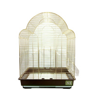 №1 Клетка для птиц, 42*30*57, золотая, фигурная, укомплектованная, 1*6