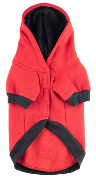 №1 Favorite Толстовка с капюшоном, красная, 36см, S