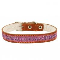 Ошейник 25 кож. с синтеп ,с тесьм.(шир.25, обхв 39-51