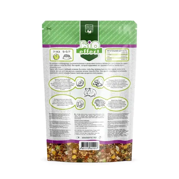 Био Эффект BON APPETIT Premium 550г п/п д/хомяков полнорационный*12