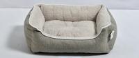 №1 Лежанка для домашних животных 44x34x15см (1*14шт) лен/плюш 9235-2002E