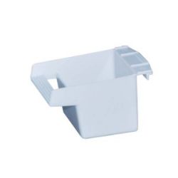 №1 Кормушка для птиц, пластиковая, с жердочкой, открытая, матовая, 8*8*6,5см 1*30