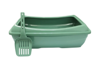 №1 Favorite Туалет д/кошек "Атонго" глубокий,с бортиком,с совком,49х37,5х15см,темно-зеленый,1*10