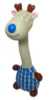 №1 Жираф в свитере серый с пищалкой , латекс, 20,0 см, Игрушка для собак 1*144шт