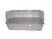 №1 Клетка для кролика, кормушка для сена, 60*36*32 , серый, 1*4