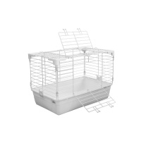 №1 Клетка для кролика, 2 боковых двери, 60*36*40, белый, 1*4