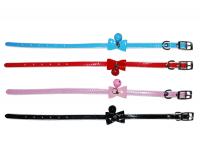 УЮТ Ошейник 1.0х31 см цв. лак с бантиком и бубенчиком, двойной 1х12шт, 1*288шт