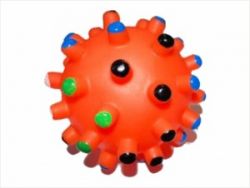 Уют Мяч мина разноцветный 10 см., винил, 1*120