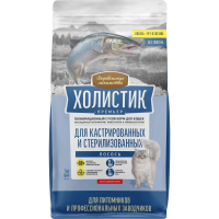 Деревенские лакомства Холистик д/кош.лосось.кастр.стерил, 10кг