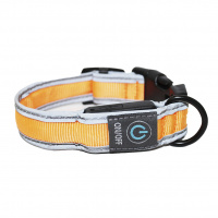 №1 Ошейник Лэд USB Эконил 2,5*25-30см XS желтый неон, 1х72шт