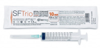 Шприц 10мл SFTrio (Германия) 3-х комп 100шт в упак, с иглой 0,8*40мм (21G*1 1/2")