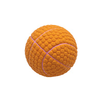 №1 Баскетбольный мяч оранжевый, латекс, с пищалкой, 6см, игрушка для собак, 1х288шт