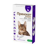 Принокат раствор для кошек более 4 кг для наружного применения (капли на холку)