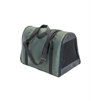 №1 Сумка-переноска, карм/ремень расклад. большая, 47х28х32см. Зеленая 1*5шт