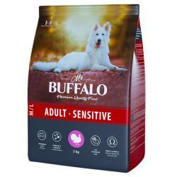 Mr.Buffalo ADULT M/L SENSITIVE 2кг (индейка) д/собак средних и крупных пород