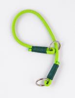 Ошейник-удавка капроновый Dog&Vogue Rope круглого плетения зеленый 6мм*37см