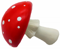 №1 Мухомор, латекс, с пищалкой, 7см, игрушка для собак, 1х288шт