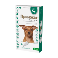 Принокат раствор для собак весом до 4 кг для наружного применения (капли на холку)