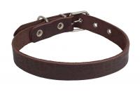 Ошейник 25 кож. с накаткой (шир.25, обхв.39-51)