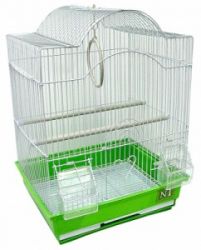 №1 Клетка для птиц, 35*28*46, фигурная, укомплектованная, 1*10.