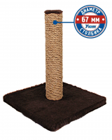 Уют когтеточка -столбик Mini корич. малая джут 30*30*35