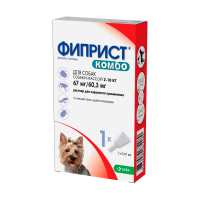 Фиприст Комбо 67/60,3 мг д/собак 2-10кг