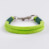 Ошейник капроновый Dog&Vogue Rope круглого плетения зеленый 6мм*33см