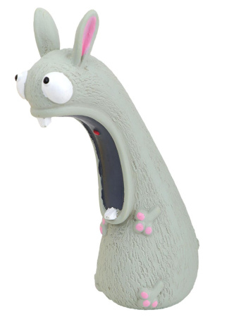 №1 Мышь Крэйзи серая с пищалкой, латекс, 18,0 см, Игрушка для собак, 1*72шт