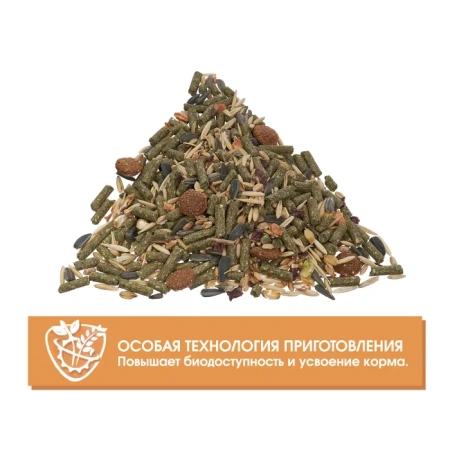 HAPPY JUNGLE Корм для молодых кроликов 400 г (*18 шт)