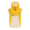 УЮТ Дождевик со светоотр.элем. для собак с капюшоном на липучке, 60см, желтый, 3ХЛ, (1*50)