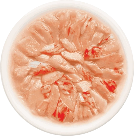 Деревенские лакомства пауч. д/кошек Лосось с крабом в нежном желе, 70г