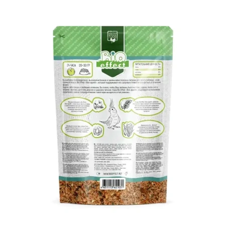 Био Эффект BON APPETIT Premium 650г п/п д/средних попугаев полнорационный*12