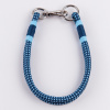 Ошейник капроновый Dog&Vogue Rope круглого плетения синий 8мм*46см