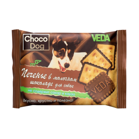 Печенье в молочном шоколаде "CHOCO DOG" лаком д/собак 30г