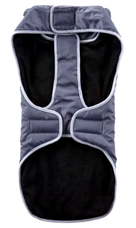 УЮТ Водонепроницаемая зимняя куртка для собак со светоотр.элем, на липучке, 20см, оранжевая,С 1*100