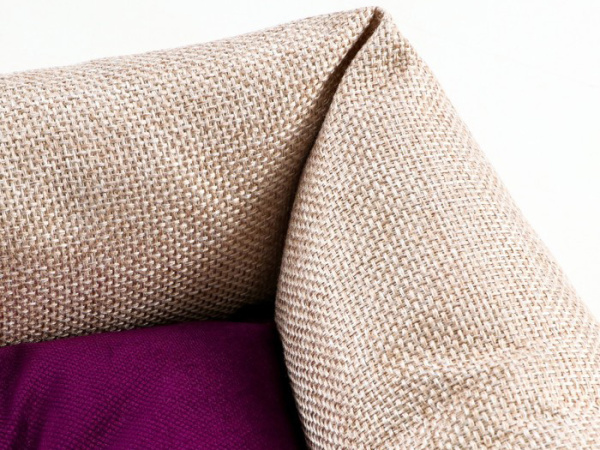 Лежак Люкс (флок) 90х80х25 см VIOLET КСОДИ (XODY)