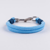 Ошейник капроновый Dog&Vogue Rope круглого плетения синий 6мм*33см