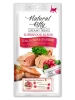 Лакомство Pettric Natural Kitty крем-суп для кошек Тунец, лосось и клюква. 4шт*12г.
