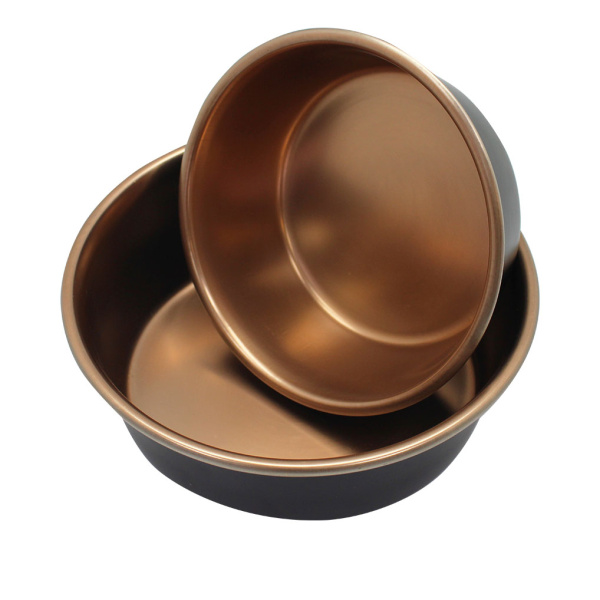 Уют Миска металлическая 1,9л; D=21см матово-черная/медная (1*36шт/кор)