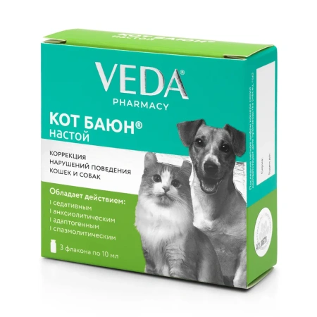 Кот Баюн настой (3 флакона по 10мл) для кошек и собак