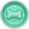 Уют Миска металлическая "Кость" 0,4л; D=13см; h=4см нескользящая (1х54шт/кор)