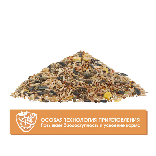 HAPPY JUNGLE Корм для грызунов (универсал) 350 г(*23 шт)