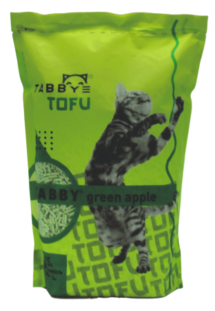 Табби TOFU комкующийся наполнитель, аромат "Зеленое яблоко", 3кг/7,5л (1*6шт)