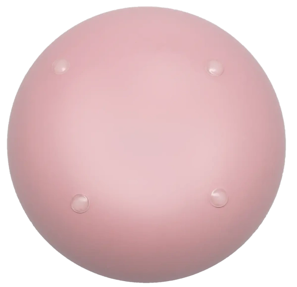 Уют Миска металлическая с двойными стенками 0,36л D=12,9см розовая (1*36шт/кор)