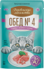 Деревенские лакомства пауч. д/кошек Тунец с крабом сурими, 50г