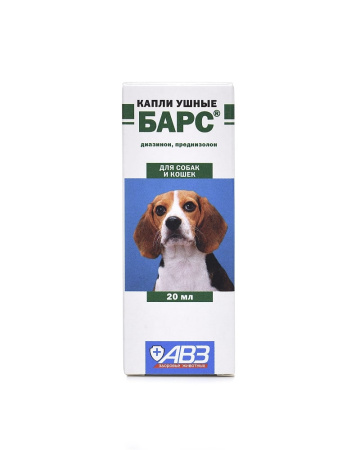 Барс-ушные капли 20 мл.