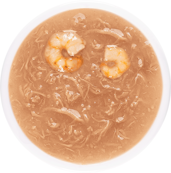 Деревенские лакомства суп из утки с креветкой д/кошек 4 шт по 35г*20