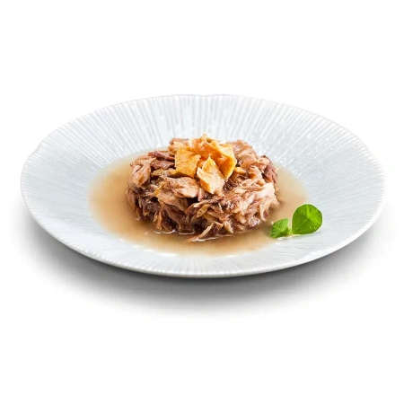 PETTRIC Original Taste ТУНЕЦ С ЛОСОСЕМ В СОУСЕ- Хлопья из Филе Тунца с Диким Лососем 70 г