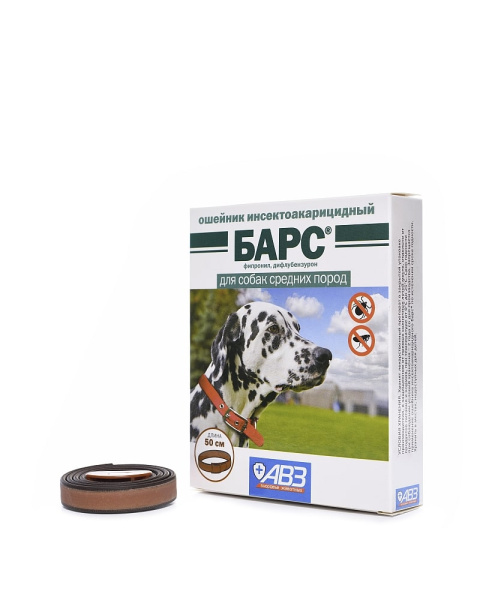 Барс ошейник для собак средних пород инсектоакарицидный